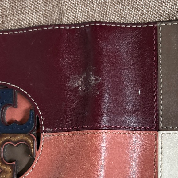 Tory Burch Burgundy Leather Wallet - Picture 7 of 8